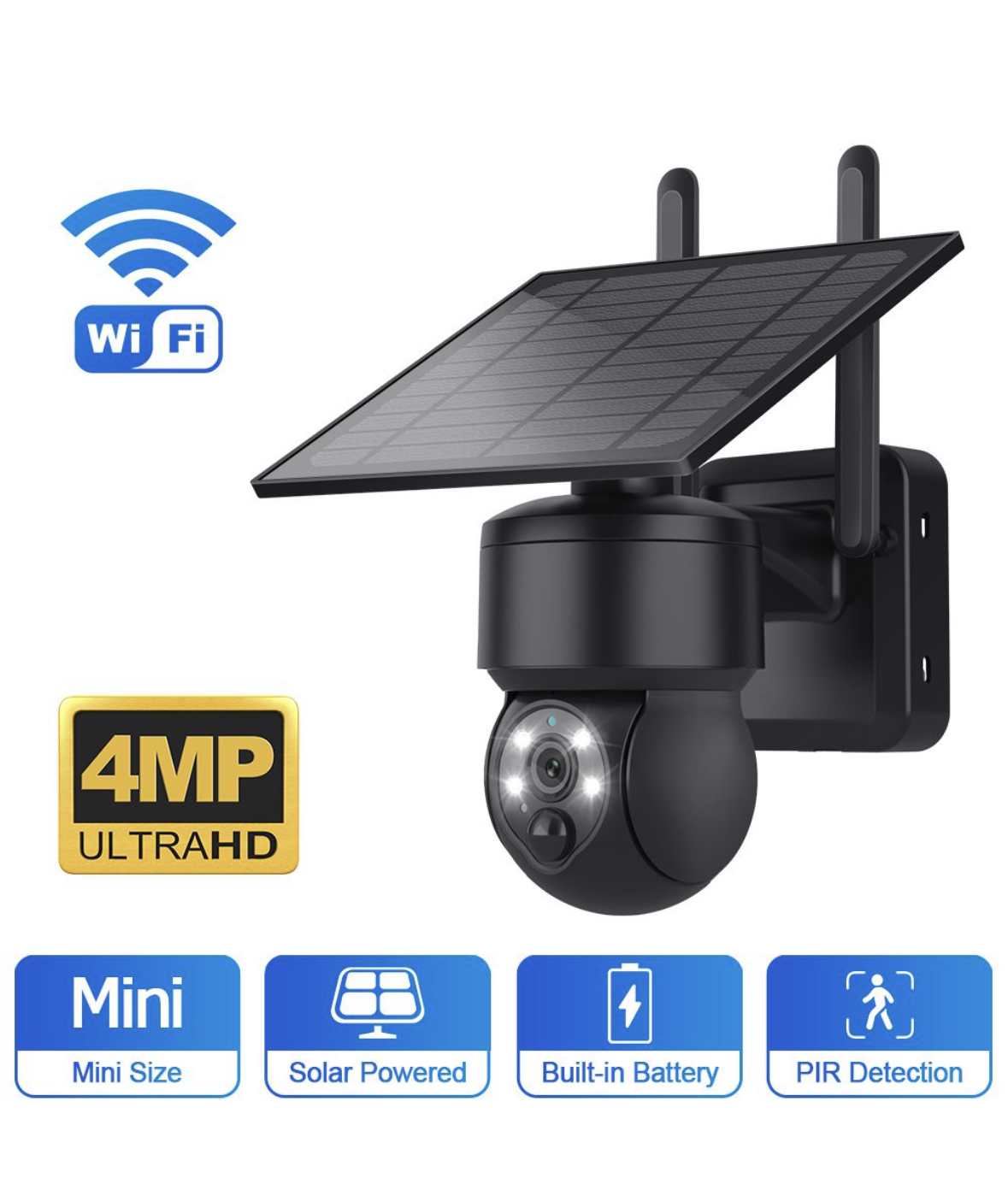 UltraHD Mini PTZ Wi-Fi Camera (With Memory Card) - Image 12