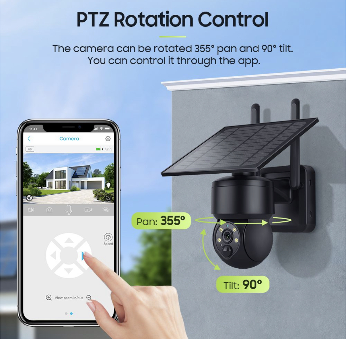 UltraHD Mini PTZ Wi-Fi Camera (With Memory Card) - Image 9